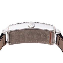  Franck Muller White Dial 18K White Gold Diamonds Long Island White Magic 1000 SCD Unisex Wristwatch 30 mm