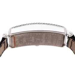  Franck Muller White Dial 18K White Gold Diamonds Long Island White Magic 1000 SCD Unisex Wristwatch 30 mm