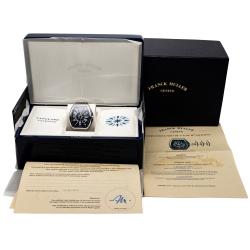 Pre Owned Frank Muller Blue Dial Vanguard Yachting Stainless Steel Automatic Watch 44MM