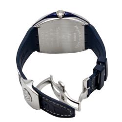 Pre Owned Frank Muller Blue Dial Vanguard Yachting Stainless Steel Automatic Watch 44MM