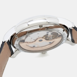 Frederique Constant Salmon Stainless Steel Embossed Leather Limited Edition Classic FC710Q4H6 Men's Wristwatch 42 mm