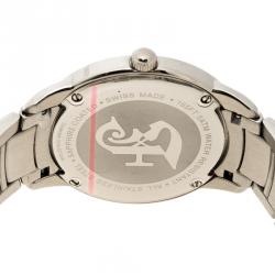 Pre Owned Gianfranco Ferre White Stainless Steel Men's Wristwatch 40MM