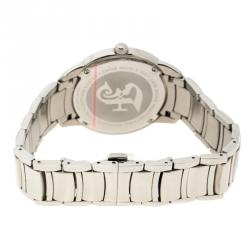 Pre Owned Gianfranco Ferre White Stainless Steel Men's Wristwatch 40MM