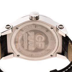 Pre Owned Gianfranco Ferre White  Mother of Pearl Stainless Steel GFss7397.1.2 Men's Wristwatch 46 mm