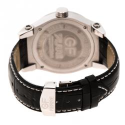 Pre Owned Gianfranco Ferre White  Mother of Pearl Stainless Steel GFss7397.1.2 Men's Wristwatch 46 mm