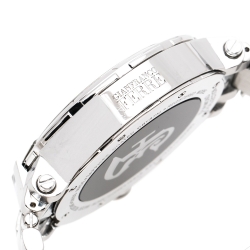 Pre Owned Gianfranco Ferre Black Stainless Steel Diamond Collection Men's Wristwatch 46 mm