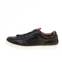 Gianvito Rossi Black Leather Low Top Sneakers Size 43