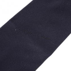 مملوكة مسبقًا Giorgio Armani Navy Silk Blue Silk Tie