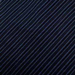 Pre Owned Giorgio Armani Dark Blue Diagonal Striped Silk Tie