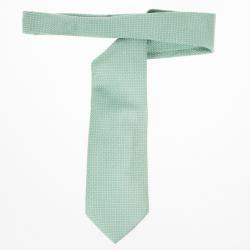 Pre Owned Giorgio Armani Green Textured Silk Tie