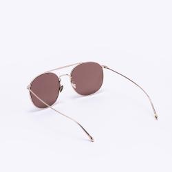 Giorgio Armani Gold Pilot Round Sunglasses