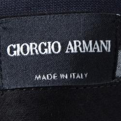 Pre Owned Giorgio Armani Navy Blue Wool Tailored Trousers  XXL