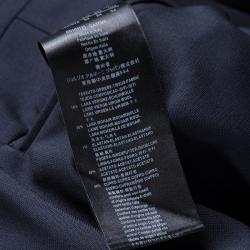 Pre Owned Giorgio Armani Navy Blue Wool Tailored Trousers  XXL