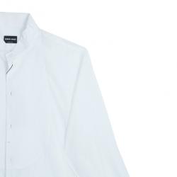 Pre Owned Giorgio Armani Camicia Da Sera White Cotton Tuxedo Men's Shirt EU58