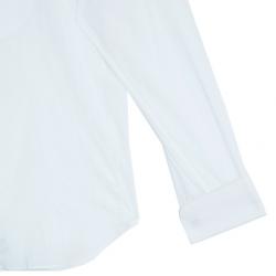 Pre Owned Giorgio Armani Camicia Da Sera White Cotton Tuxedo Men's Shirt EU58