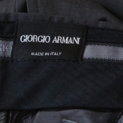 Giorgio Armani Grey Wool Tailored Trousers S