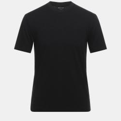 Black Zig Zag Knit Neck T-Shirt 4XL (IT