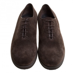 Giorgio Armani Brown Suede Oxfords Size 42.5