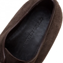 Giorgio Armani Brown Suede Oxfords Size 42.5