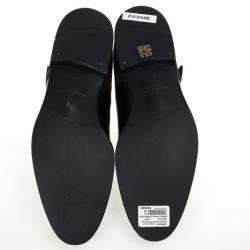 Giorgio Armani Monkstrap Suede & Leather Shoes Size 43.5
