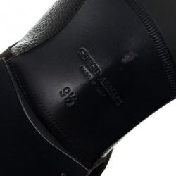 Giorgio Armani Monkstrap Suede & Leather Shoes Size 43.5