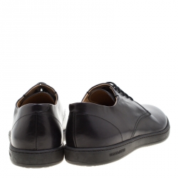 Giorgio Armani Black Leather Lace Up Derby Size 42