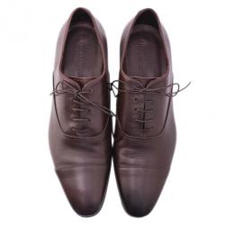 Giorgio Armani Brown Leather Oxfords Size 44.5