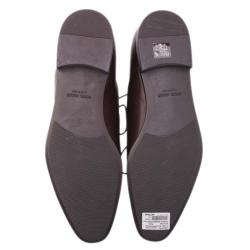 Giorgio Armani Brown Leather Oxfords Size 44.5