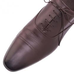 Giorgio Armani Brown Leather Oxfords Size 44.5
