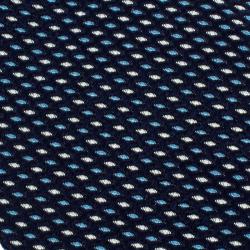 Pre Owned Giorgio Armani Navy Blue Woven Silk Tie
