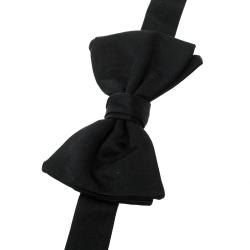 مملوكة مسبقًا ربطة عنق جورجيو أرماني كلاسيك حرير أسود