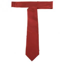 Pre Owned Giorgio Armani Red Satin Tie