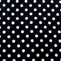 Pre Owned Giorgio Armani Navy Blue and White Polka Dotted Traditional Silk Tie