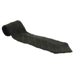 Pre Owned Giorgio Armani Dark Green Striped Silk Tie
