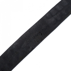 Pre Owned Giorgio Armani Black Crocodile Embossed Leather Eagle Buckle Belt 110CM