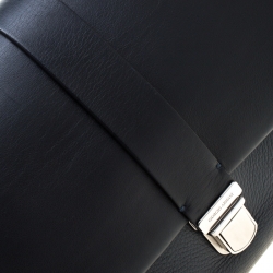 Giorgio Armani Navy Blue Leather  Limited Edition Bugatti Messenger Bag