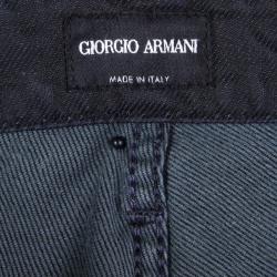 Pre Owned Giorgio Armani Indigo Dark Wash Denim Straight Fit Jeans XL