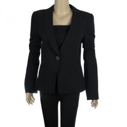 Pre Owned Giorgio Armani Black Blazer M