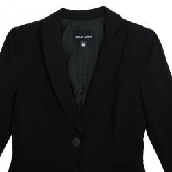 Pre Owned Giorgio Armani Black Blazer M