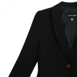 Pre Owned Giorgio Armani Black Blazer M