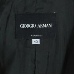 Pre Owned Giorgio Armani Black Blazer M