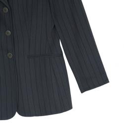 Pre Owned Giorgio Armani Grey Pinstriped Men's Blazer EU46