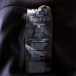 Pre Owned Giorgio Armani Navy Blue Wool Tailored Straight Fit Trousers XXL