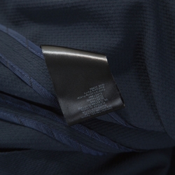 Pre Owned Giorgio Armani Navy Blue Cotton Blazer M