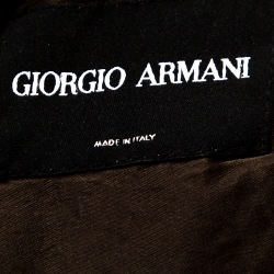 Giorgio Armani Olive Green Velour Borgo 21 Jacket M
