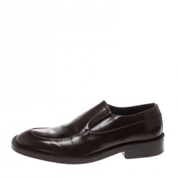 Giorgio Armani Brown Leather Loafers Size 43
