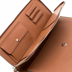 Giorgio Armani Tan Leather Bugatti Limited Edition 41/71 Document Holder