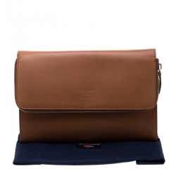 Giorgio Armani Tan Leather Bugatti Limited Edition 41/71 Document Holder