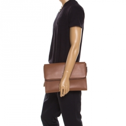Giorgio Armani Tan Leather Bugatti Limited Edition 41/71 Document Holder