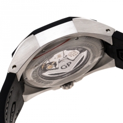 Girard Perregaux Grey Stainless Steel Chrono Hawk Ref.49970 Men's Wristwatch 44 mm